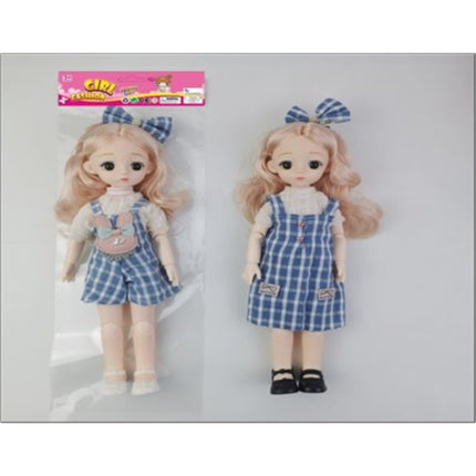 12 "Solid Body Eleven Joint 3D Eye Leaf Loli Doll