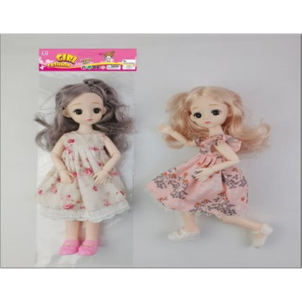 12 "Solid Body Eleven Joint 3D Eye Leaf Loli Doll