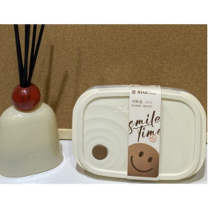 Medium Square 3-Piece Crisper Box (Smiley Face)