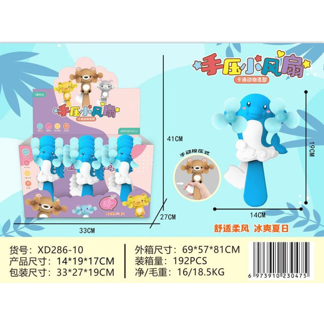 Cartoon hand pressure fan