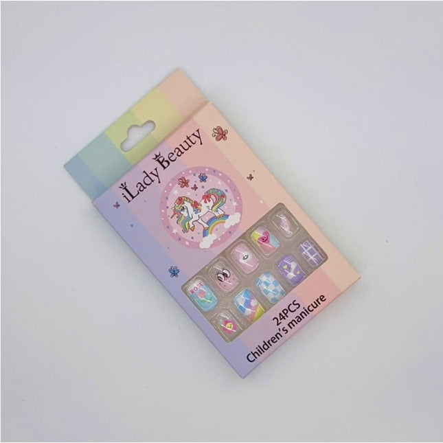 Kids wear nails 24 PCS /set