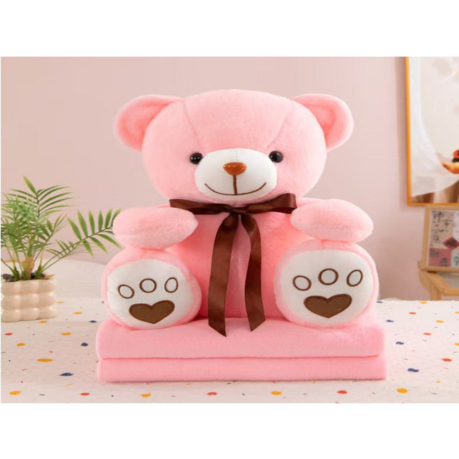 Bow tie bear pink