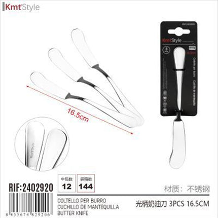 3Pcs Butter Knife