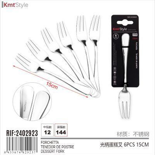 6Pcs Dessert Fork