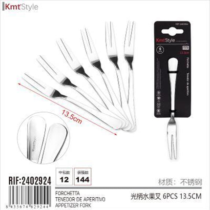 6Pcs Appetizer Fork