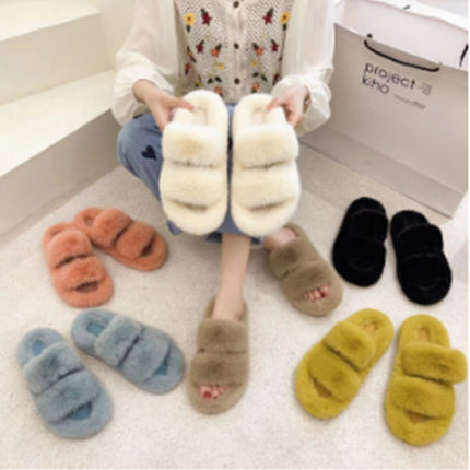 Plush slippers