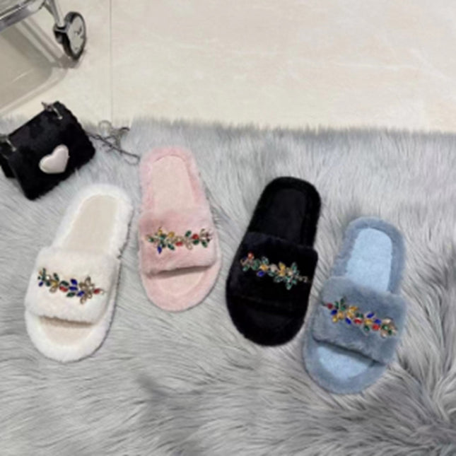 Plush slippers