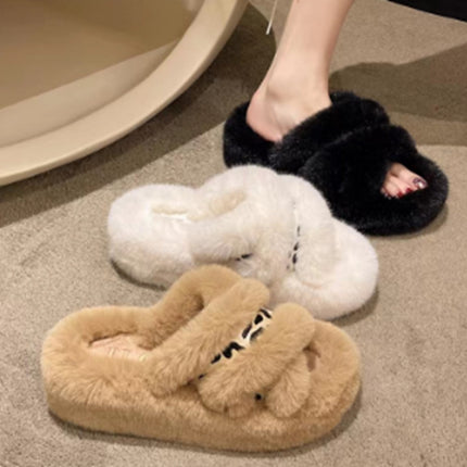 Plush slippers