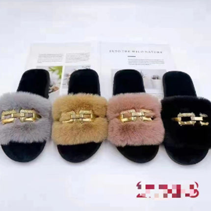 Plush slippers