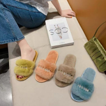 Plush slippers