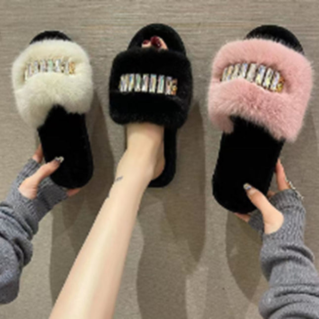 Plush slippers