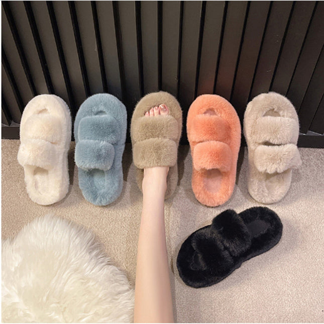 Plush slippers