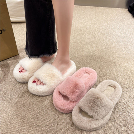 Plush slippers