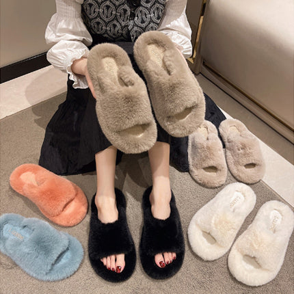 Plush slippers