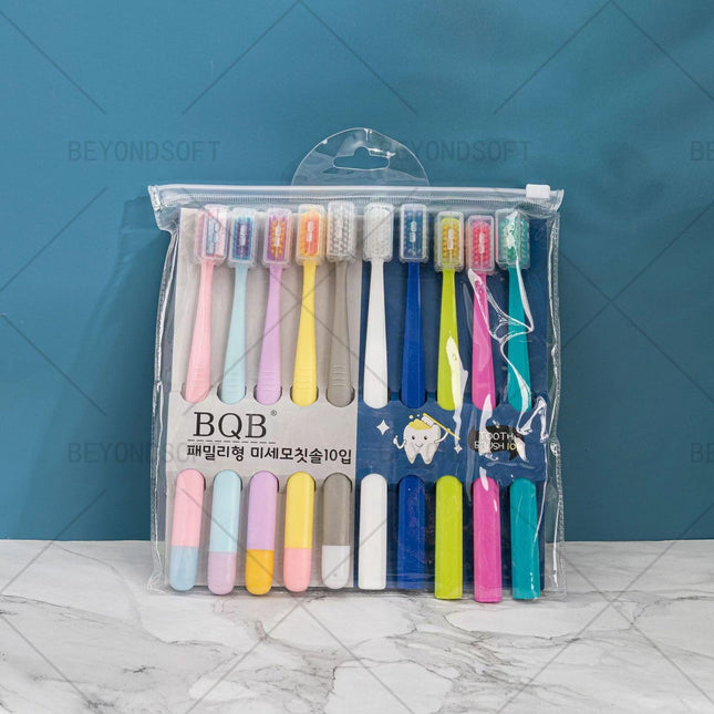 סט מברשת שיניים 10 יחידות
