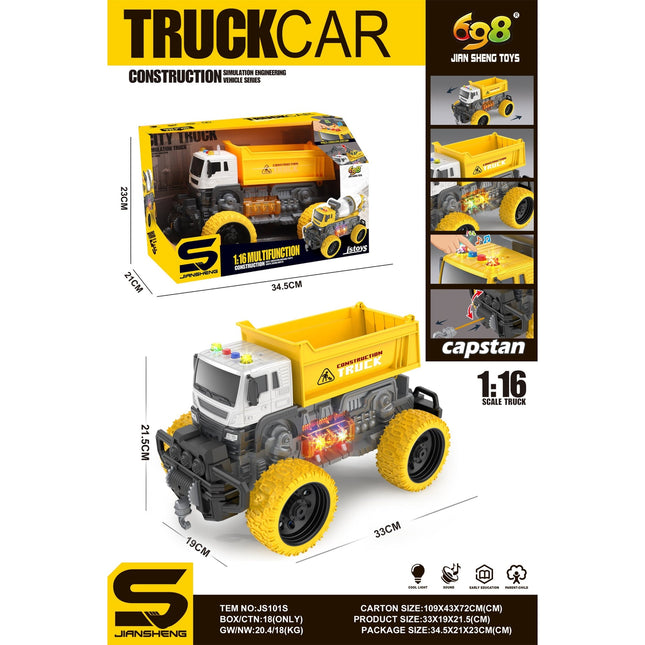 1:16 Inertance Truck Car With Music And Light