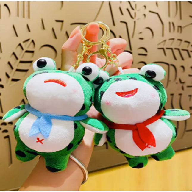 Furry Frog Keychain