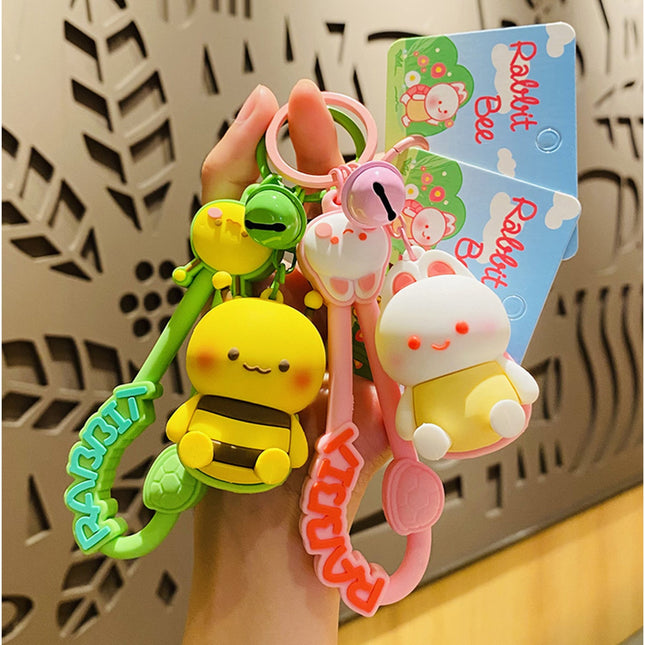 Bee Rabbit Keychain