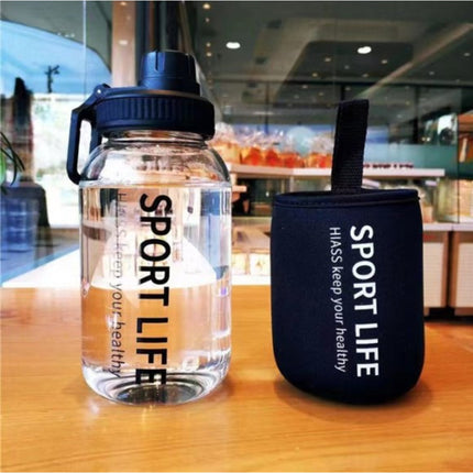 Glass Water Bottle Wiht Cover