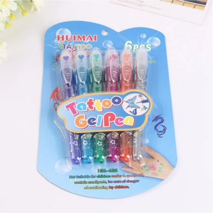 6Pcs Tatoo Gel Pen