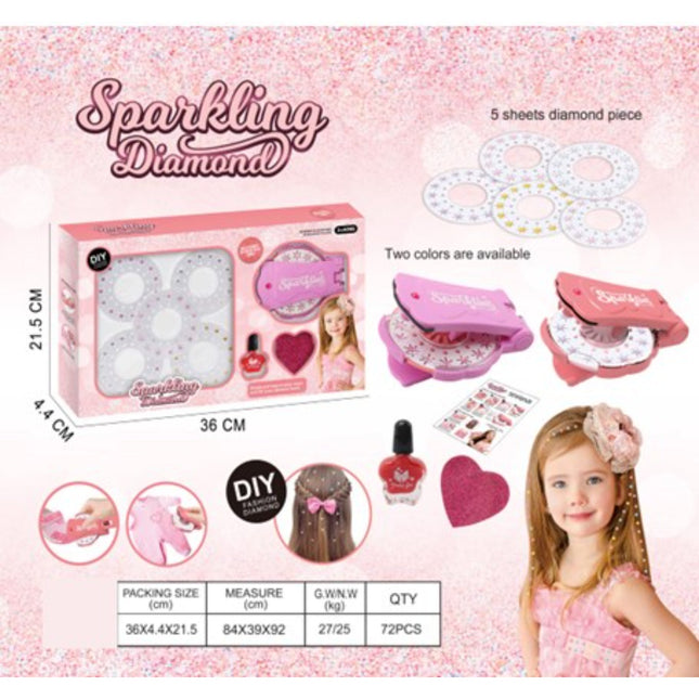 Diy Kids Beauty Nail And Hair Clip Set