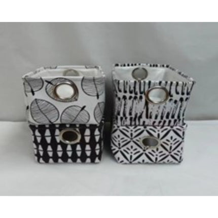 Black And White Eva Square Basket