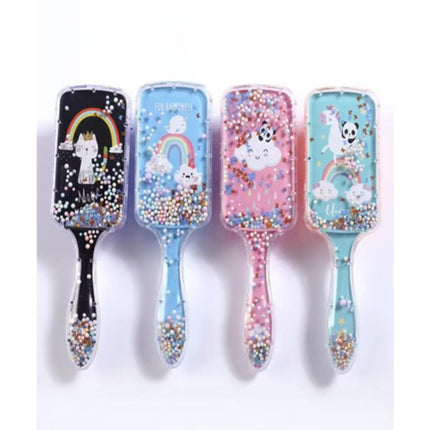 Colorful Fruit Foam Bead Hair Brush