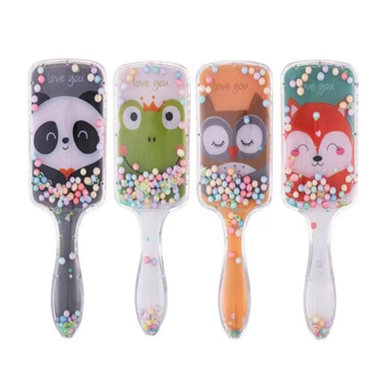 Colorful Fruit Foam Bead Hair Brush