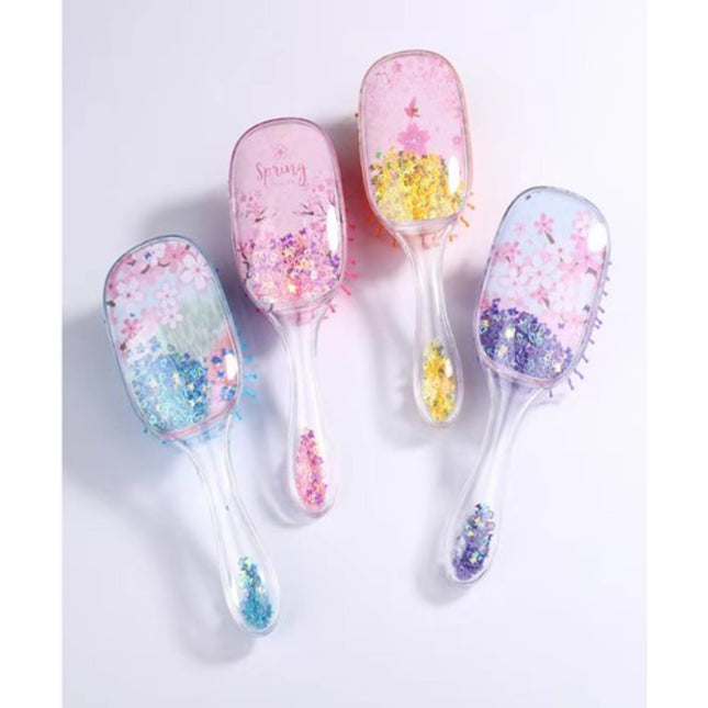 Sakura Glitter Hair Brush