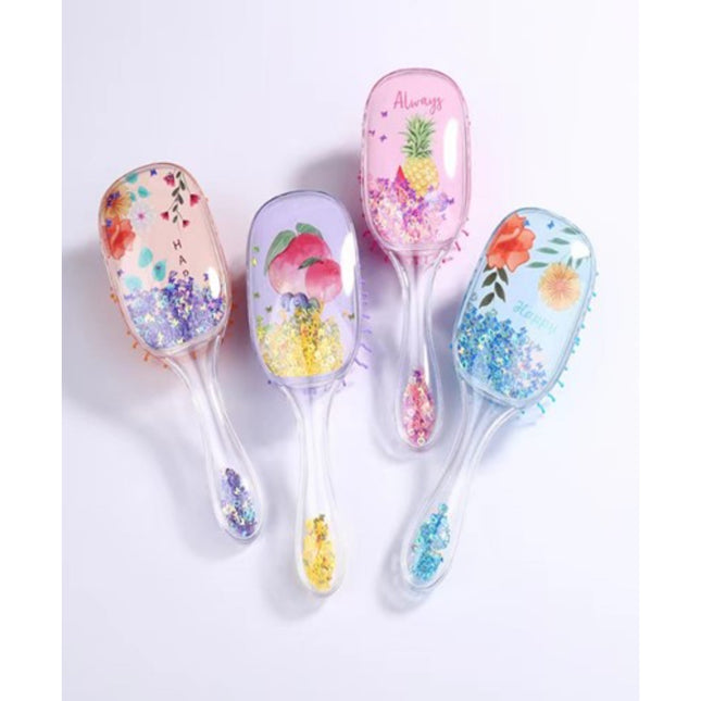 Sakura Glitter Hair Brush