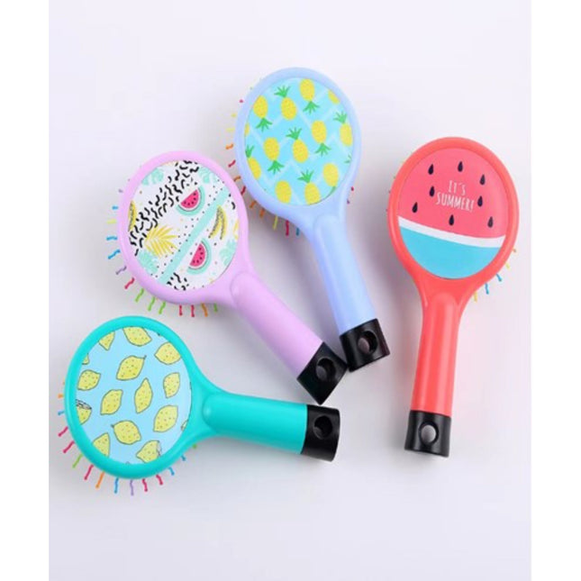 Tropical Fruit Rainbow Hair Brush