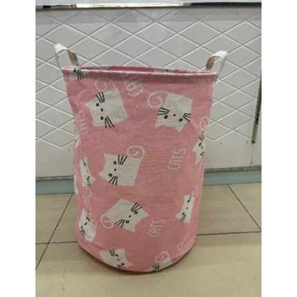 Cartoon Print Laundry Bucket