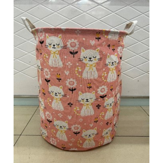 Cartoon Print Laundry Bucket