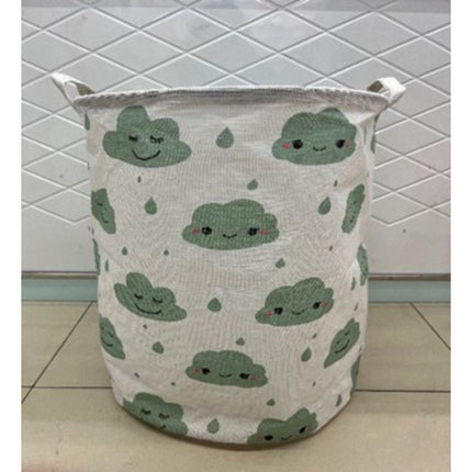 Cartoon Print Laundry Bucket