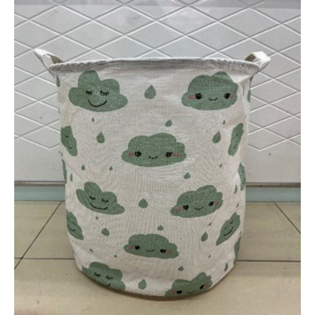 Cartoon Print Laundry Bucket