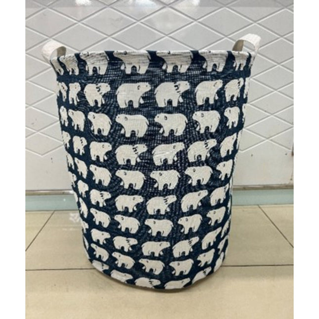 Cartoon Print Laundry Bucket