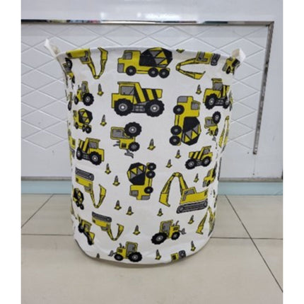 Cartoon Print Laundry Bucket