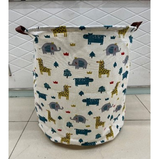 Cartoon Print Laundry Bucket