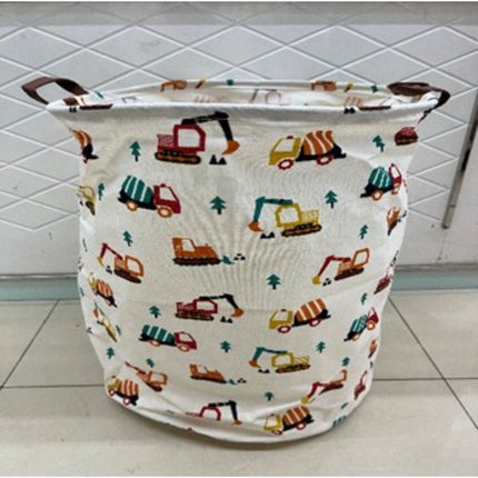 Cartoon Print Laundry Bucket