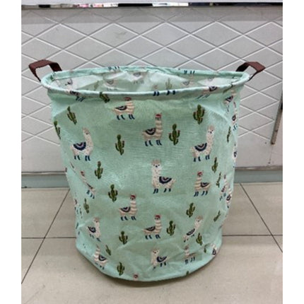 Cartoon Print Laundry Bucket