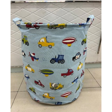 Cartoon Print Laundry Bucket