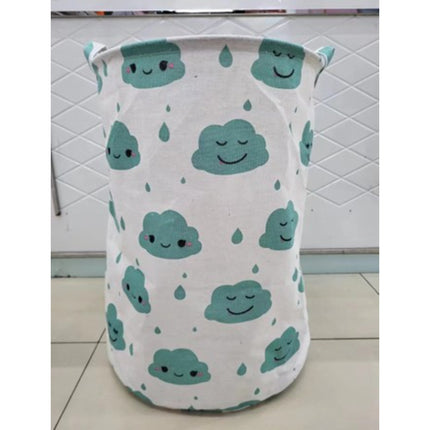 Cartoon Print Laundry Bucket