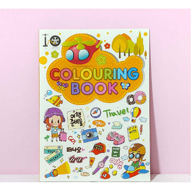 16Page Coloring Book With Stickers