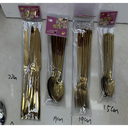 6pcs Golden color   Fork