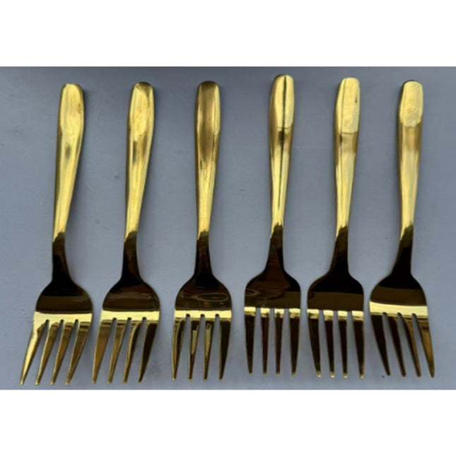 6pcs Golden color   Fork
