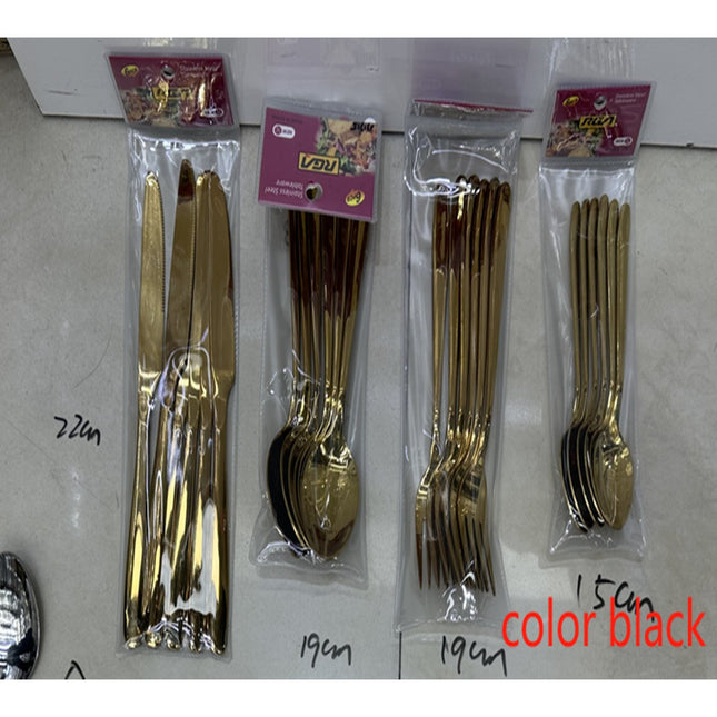 6pcs Black color   Fork