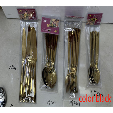 6pcs Black color Knife