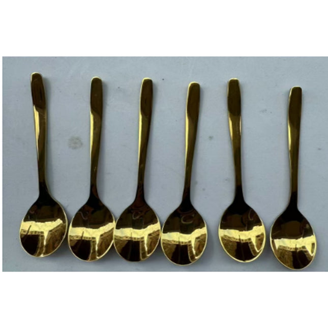 6pcs Golden Tea Spoon