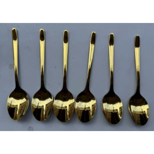 6pcs Golden color  Tea Spoon