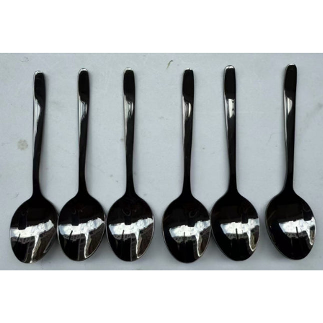 6pcs Black color  Tea Spoon